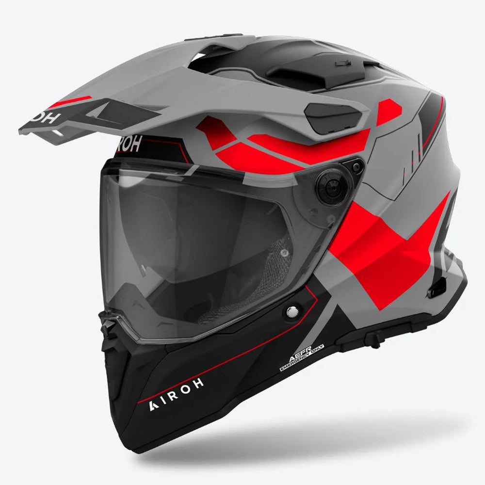 Airoh Hjälm Commander 2 Reveal Röd Fluo Matt