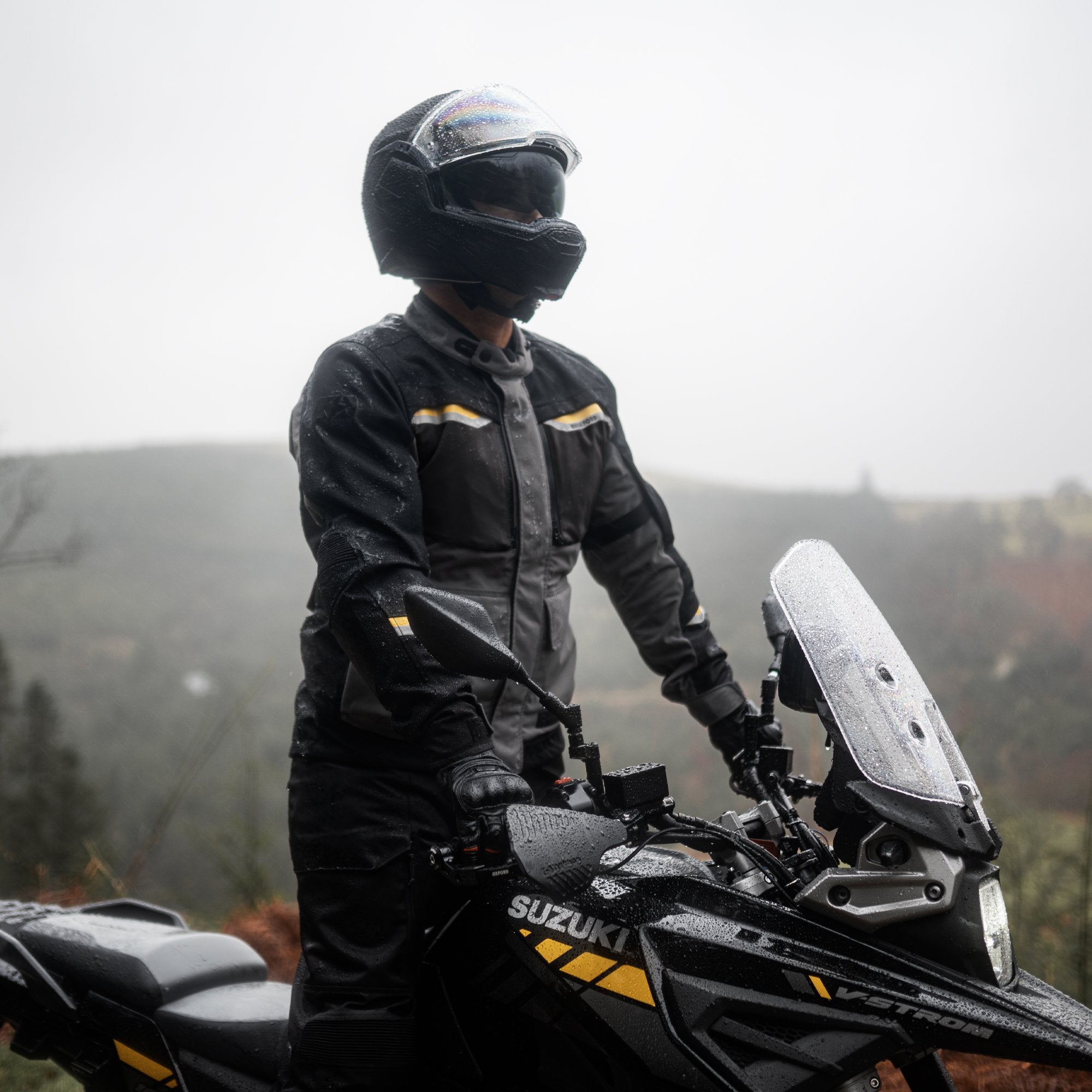 Oxford Mc-Jacka Mondial 2.0 MS Jkt Tech Svart/Grå