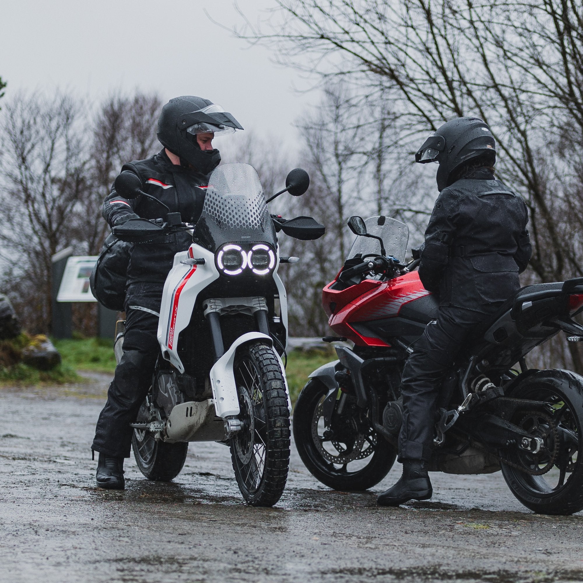 Oxford Mc-Byxa Mondial 2.0 MS Pant Tech Svart Kort