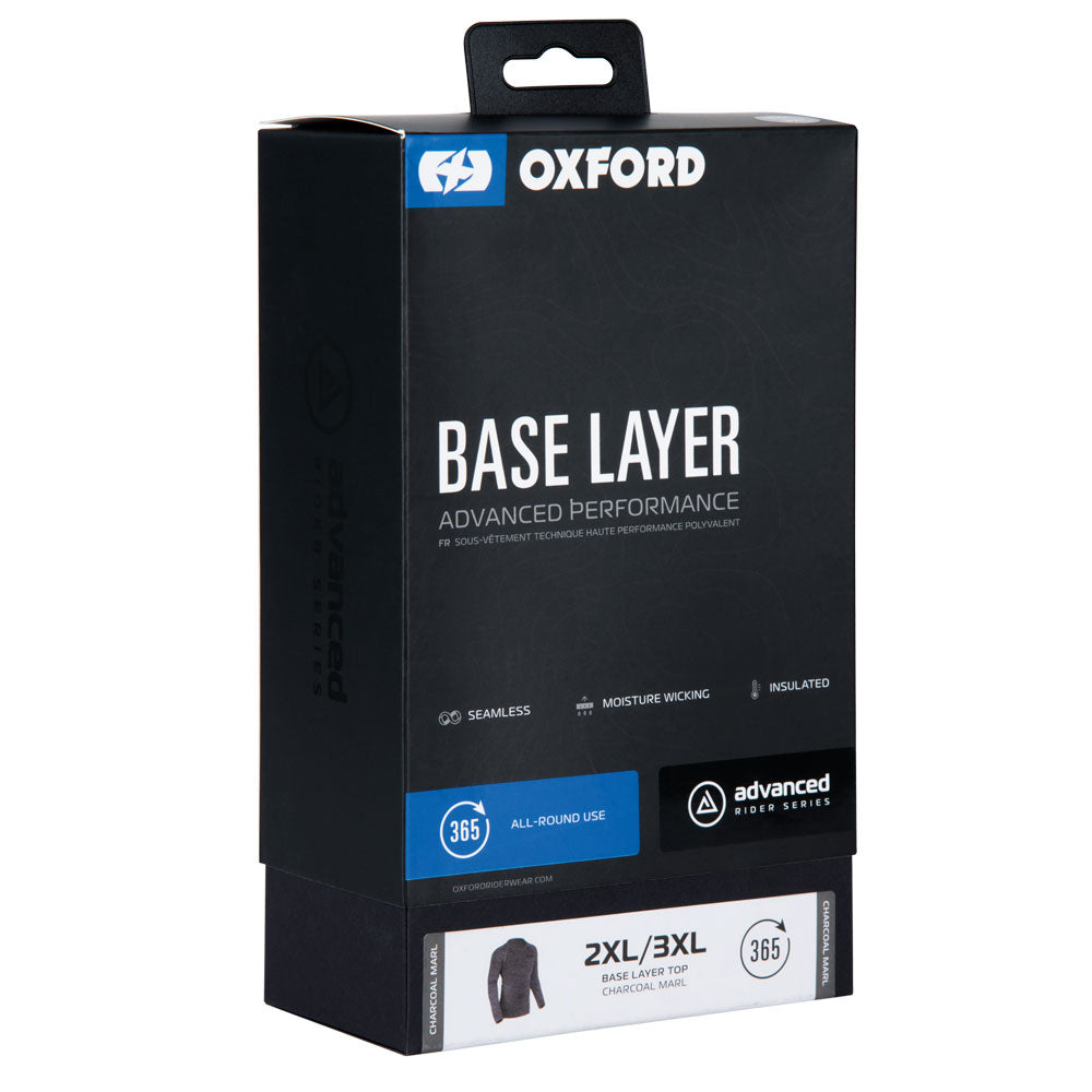 Oxford Advanced Base Layer Herr Tröja Charcoal