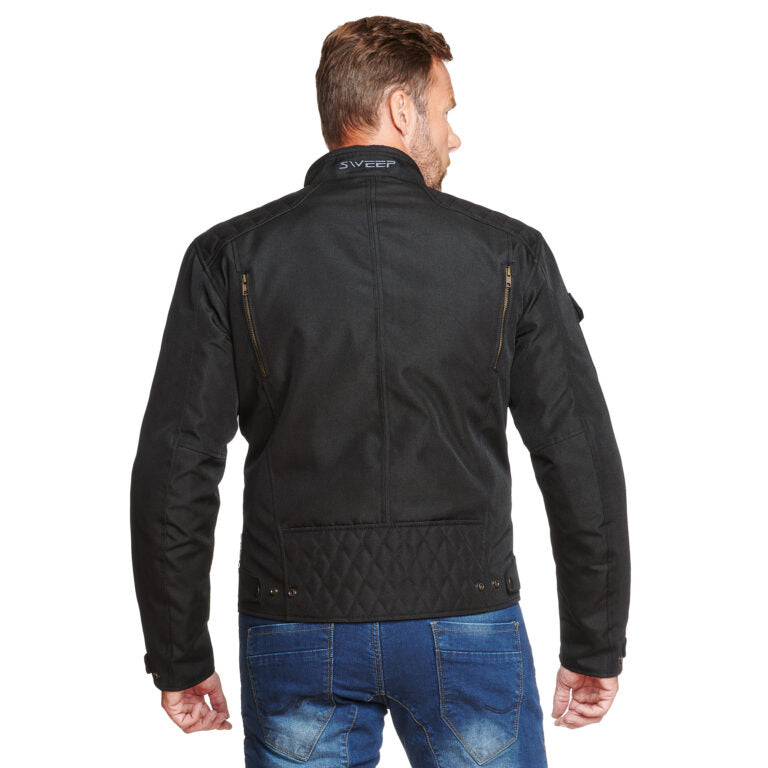 Sweep Hillbilly Motorcycle Jacket Classic Black Men