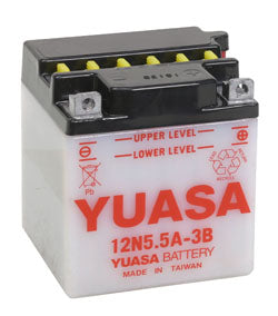 YUASA batteri 12N5.5A-3B (CP) Inkl syra