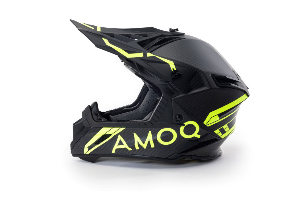 AMOQ Friction MIPS Carbon Hjälm Svart/HiVis