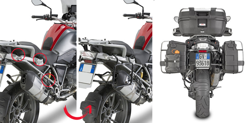 Givi Rapid release tubular side-case holder for MONOKEY®