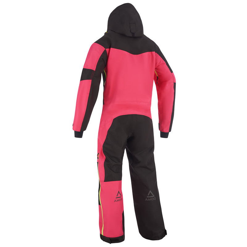 AMOQ Void V2 Dam Skoteroverall Fodrad Svart/Rosa/Hivis