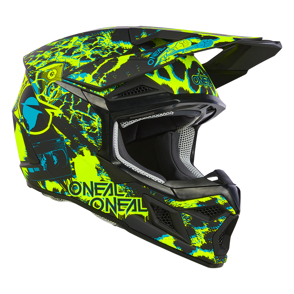 O'Neal Crosshjälm 3SRS ASSAULT v24 black/neon yellow