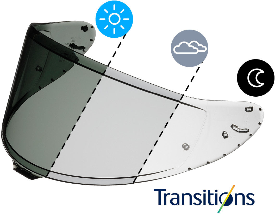 Shoei NXR 2 Visir CWR-F2PN Photocromatic