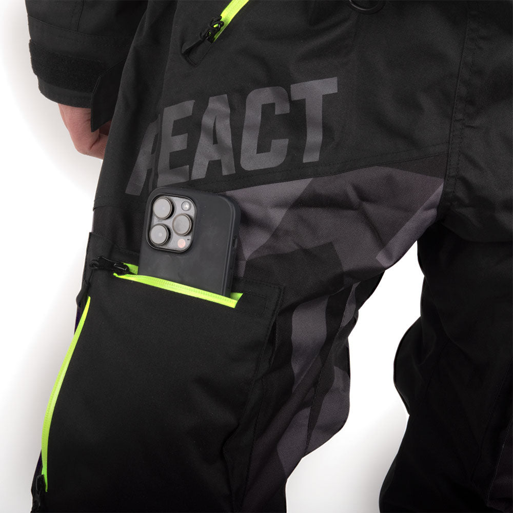 React Dunder V3 Herr Svart/Gul/Camo