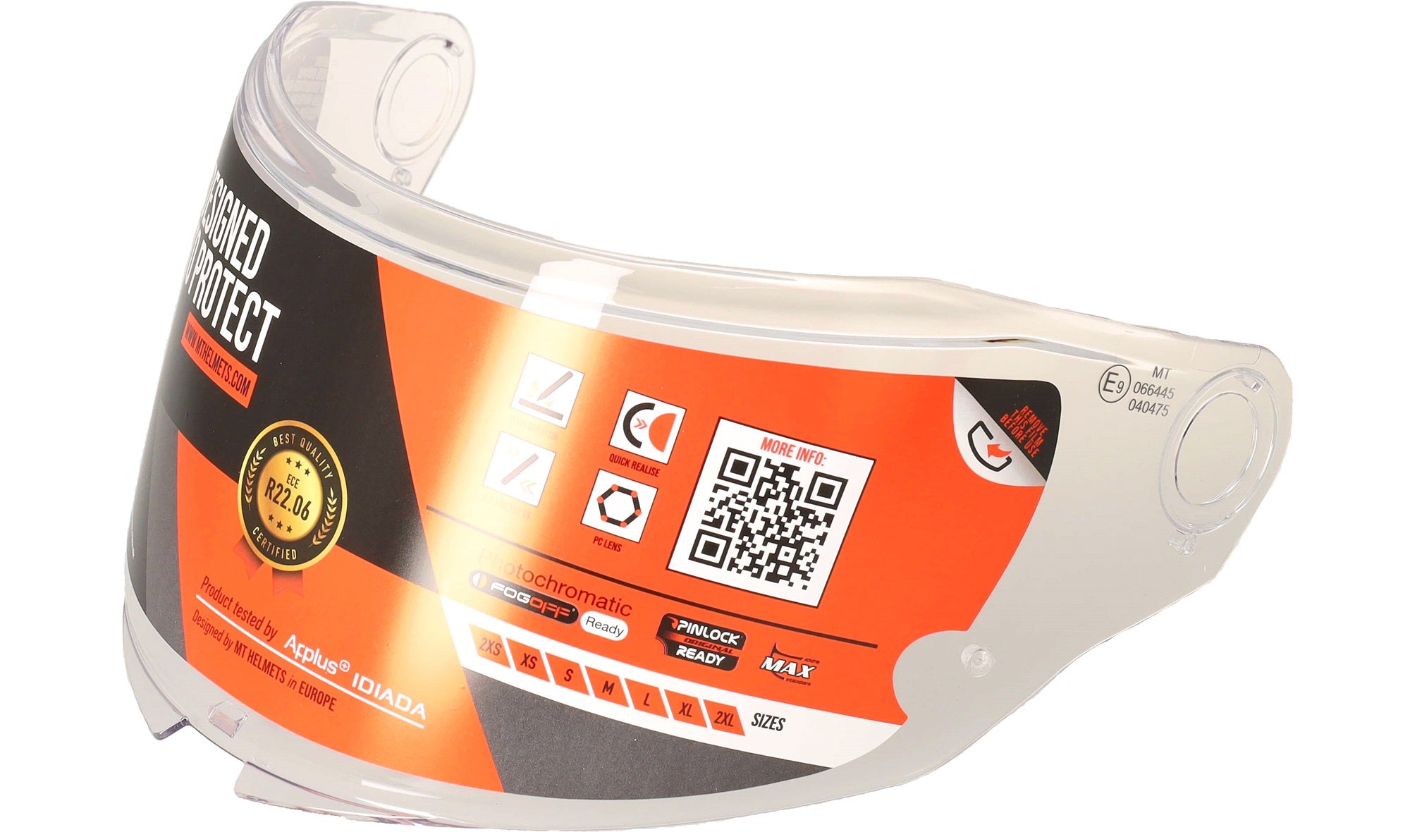 MT Atom 2 visir V-35 Klart