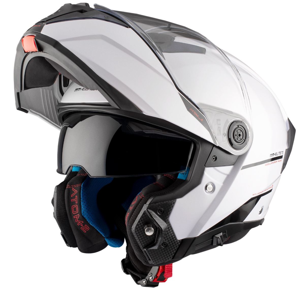 Mt Atom 2 Öppningsbar Mc Hjälm Mattsvart