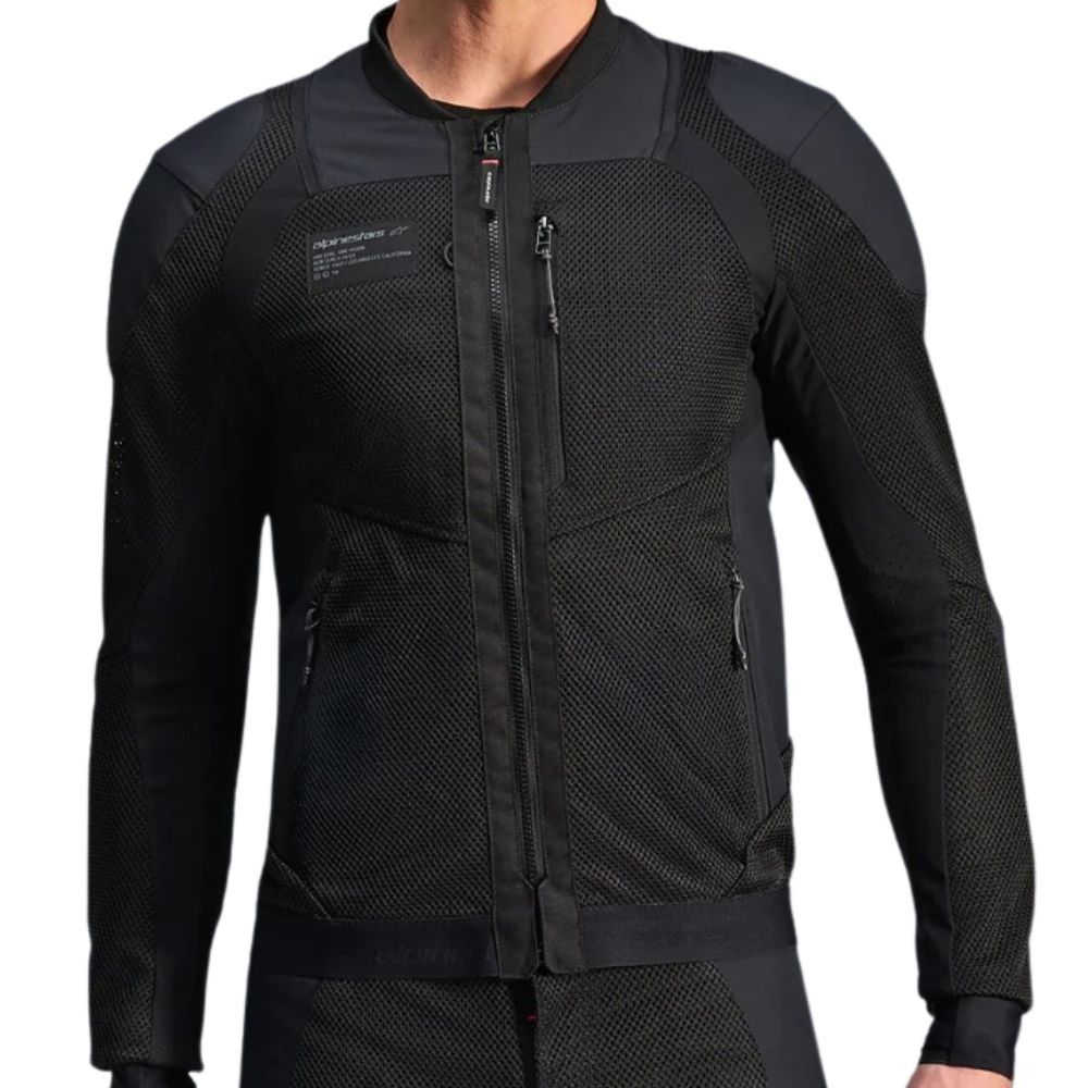 Alpinestars Mc Jacka / Skyddsjacka Troop Air Pro Svart/Svart