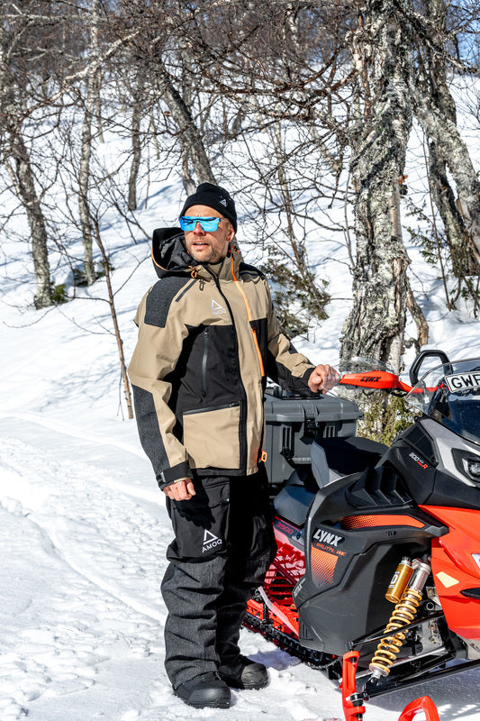 AMOQ Flex Light Jacka Beige/Svart