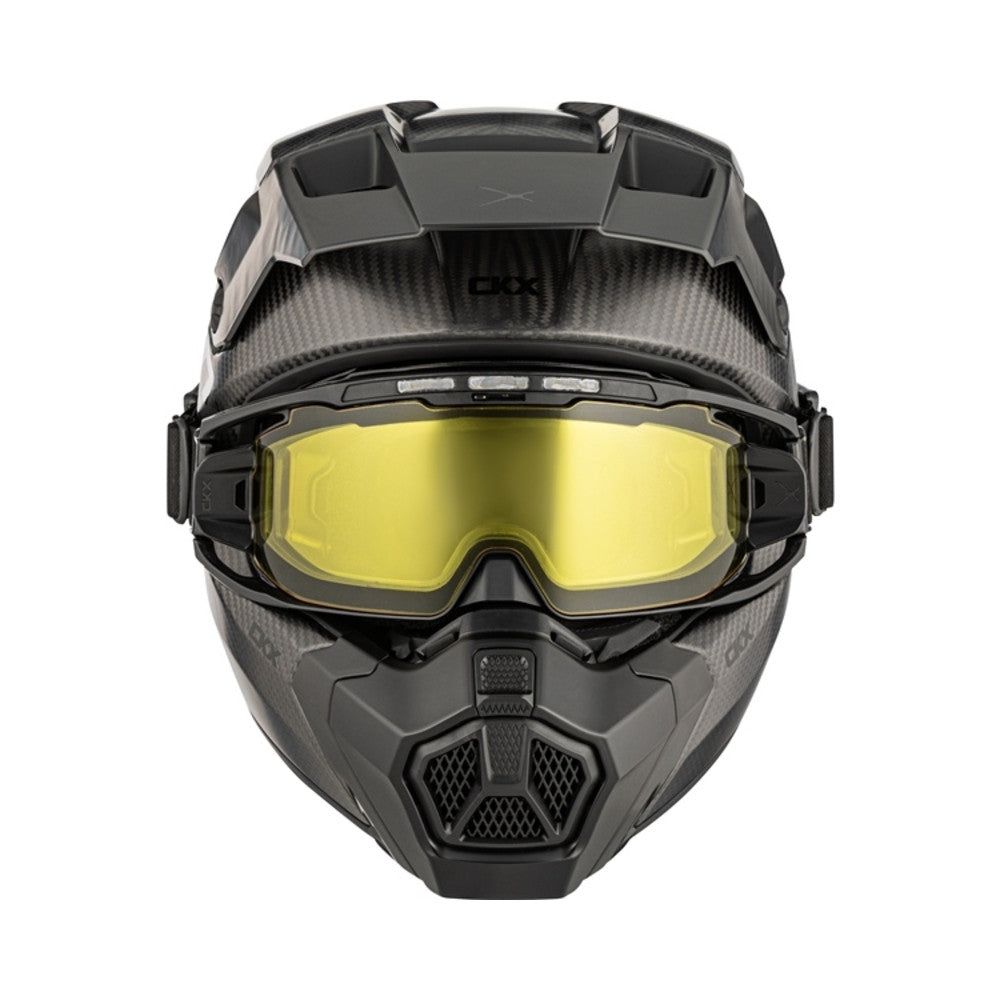 CKX Hjälm Titan AMS Matt Carbon + Eluppvärmda Brillor