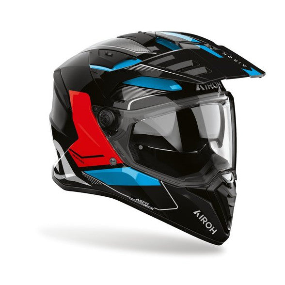 Airoh Hjälm Bandit Tune Blå/Röd glansig