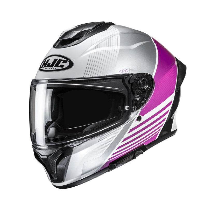 HJC Helmet C71 Morix Vit/Rosa MC8