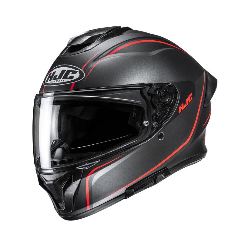 HJC Helmet C71 Quez Svart/Röd MC1SF