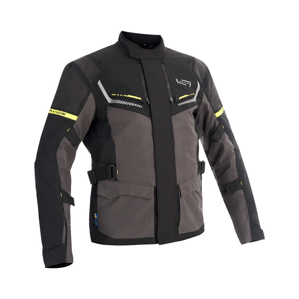 Lindstrands textiljacka Sylarna Mörkgrå/svart