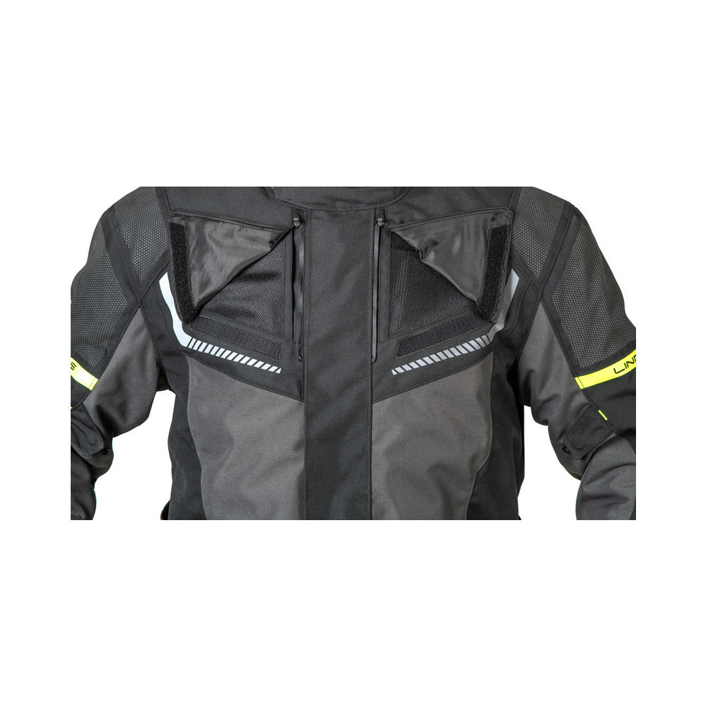 Lindstrands textiljacka Sylarna Mörkgrå/svart