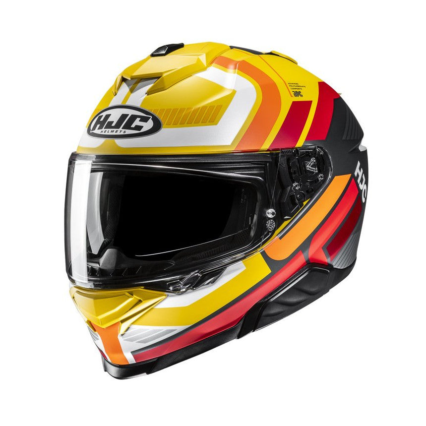 HJC Hjälm i71 Viz Gul/Grå/Röd MC3SF