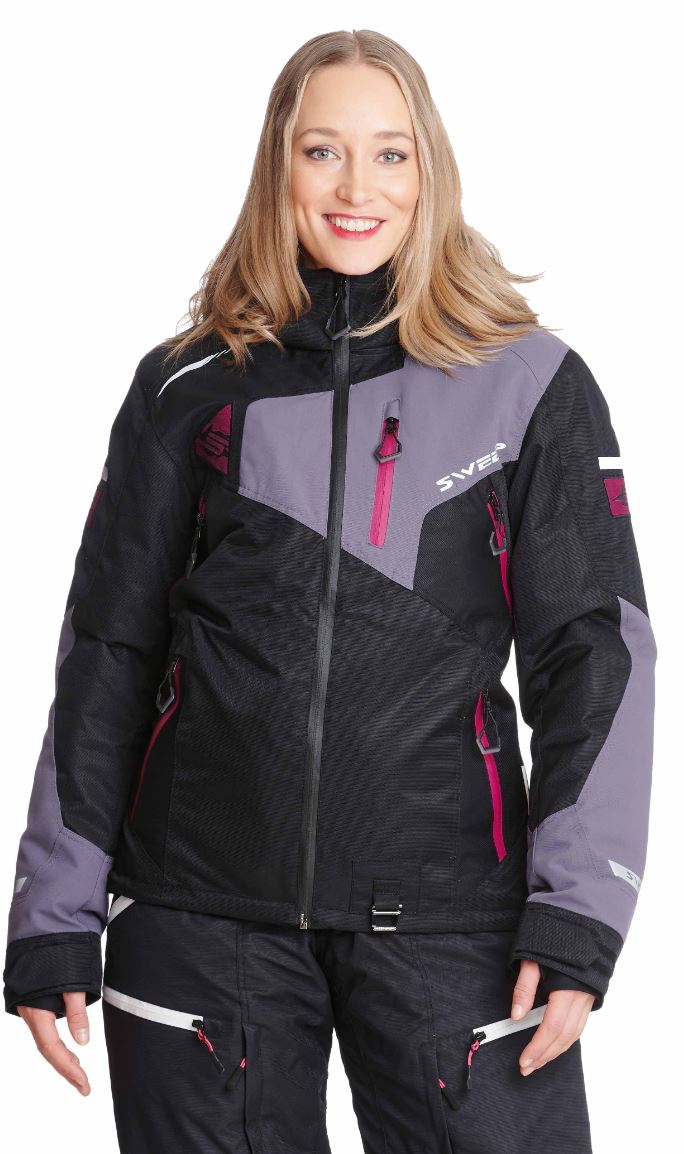 Sweep Pulse Dam Snöskoter Jacka Svart/Lila