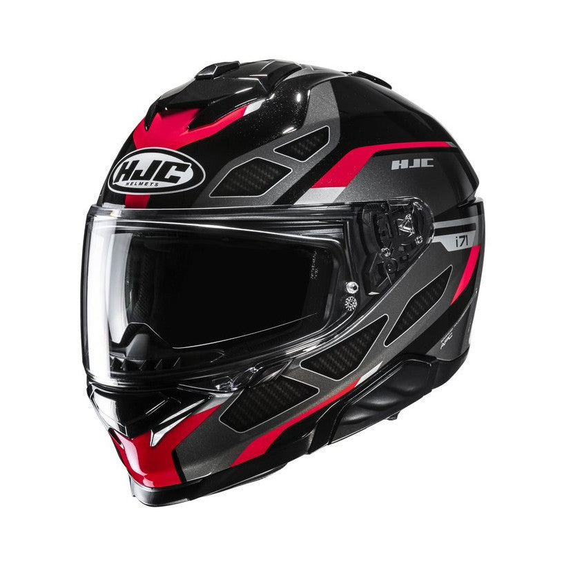 HJC Helmet i71 Zest Svart/Röd MC1SF