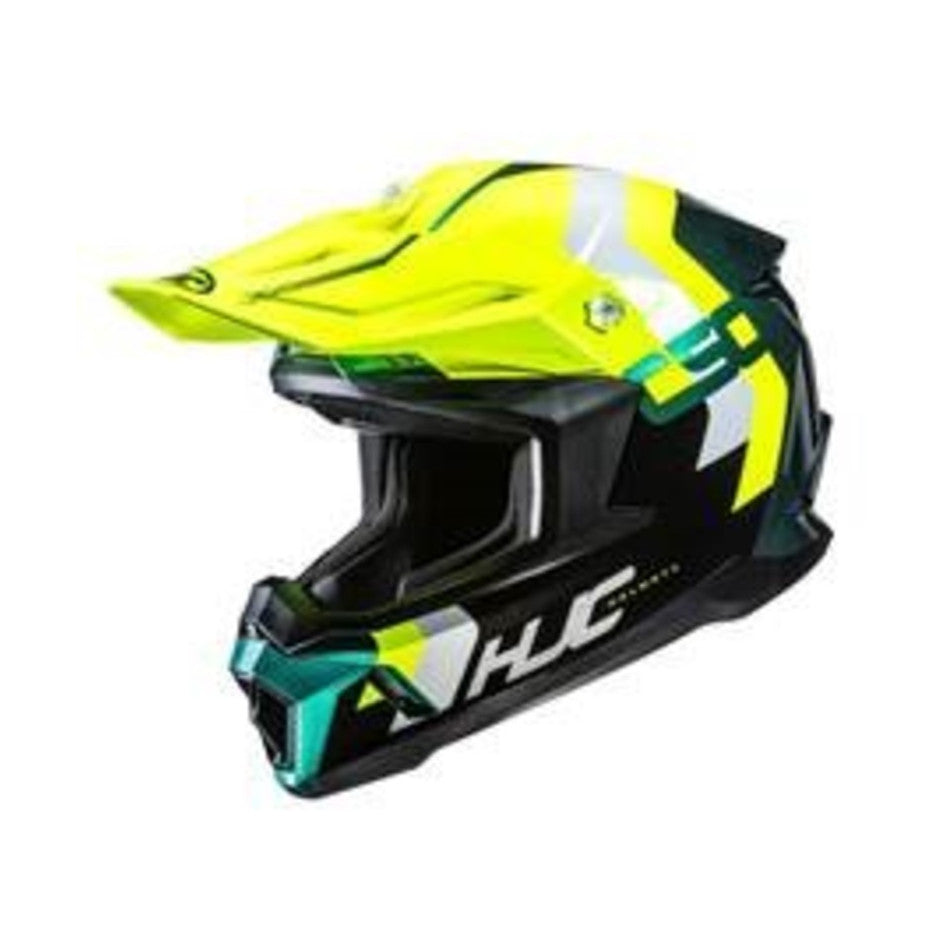 HJC Helmet C50 Primal Grön/Fluo Gul MC4