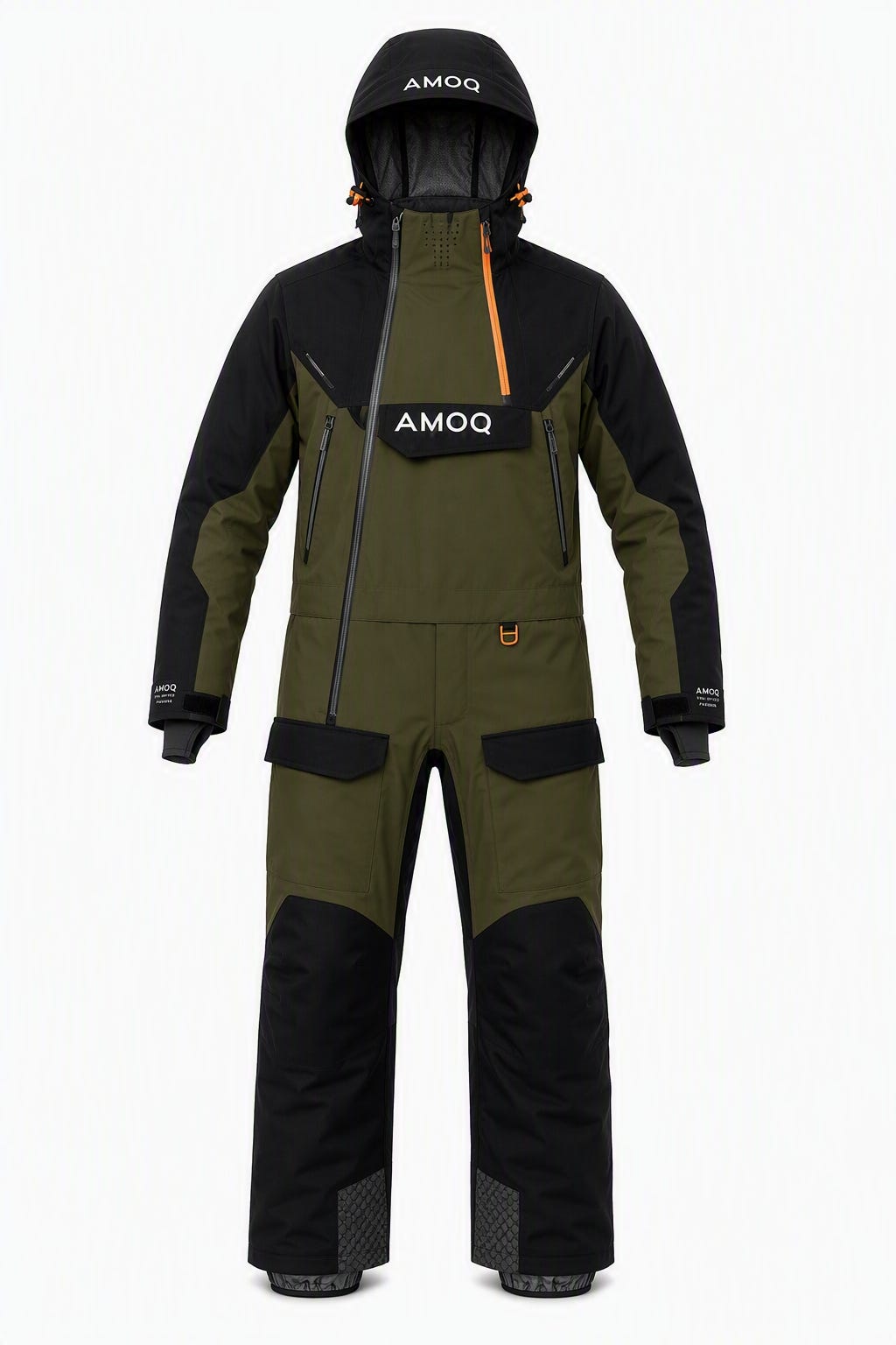 AMOQ Flex Light V2 skoteroverall i kiwi, svart och orange