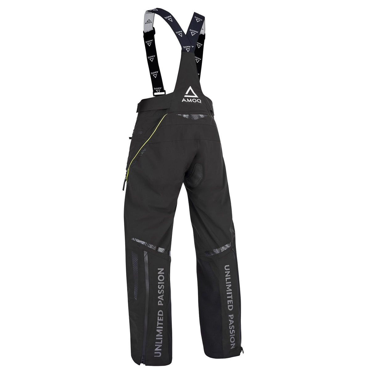 AMOQ Caliber V2 skoterbyxor svart/HiVis gul