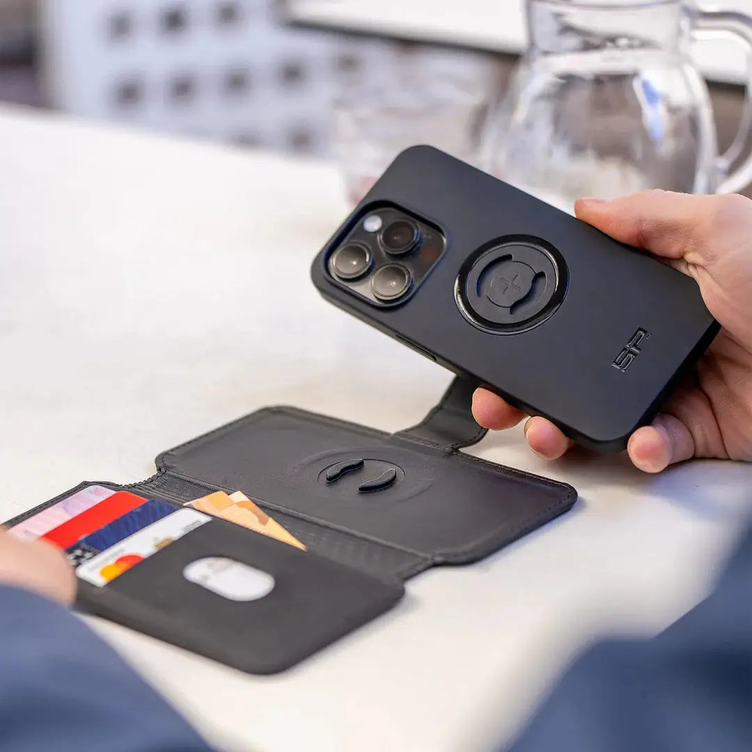 SP CONNECT MAGNETIC FLIP COVER SPC+ Svart MEDIUM