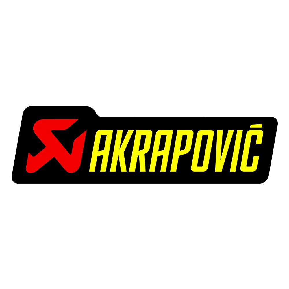 Akrapovic Dekal Horisontell (Ljuddämparen) - Köp ditt avgassystem hos SMX Sports - Stort sortiment med avgassystem till Motorcyk