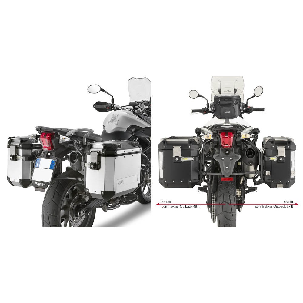 Givi Tubular pannier holder for Trekker Outback Triumph Tiger 800 11-15