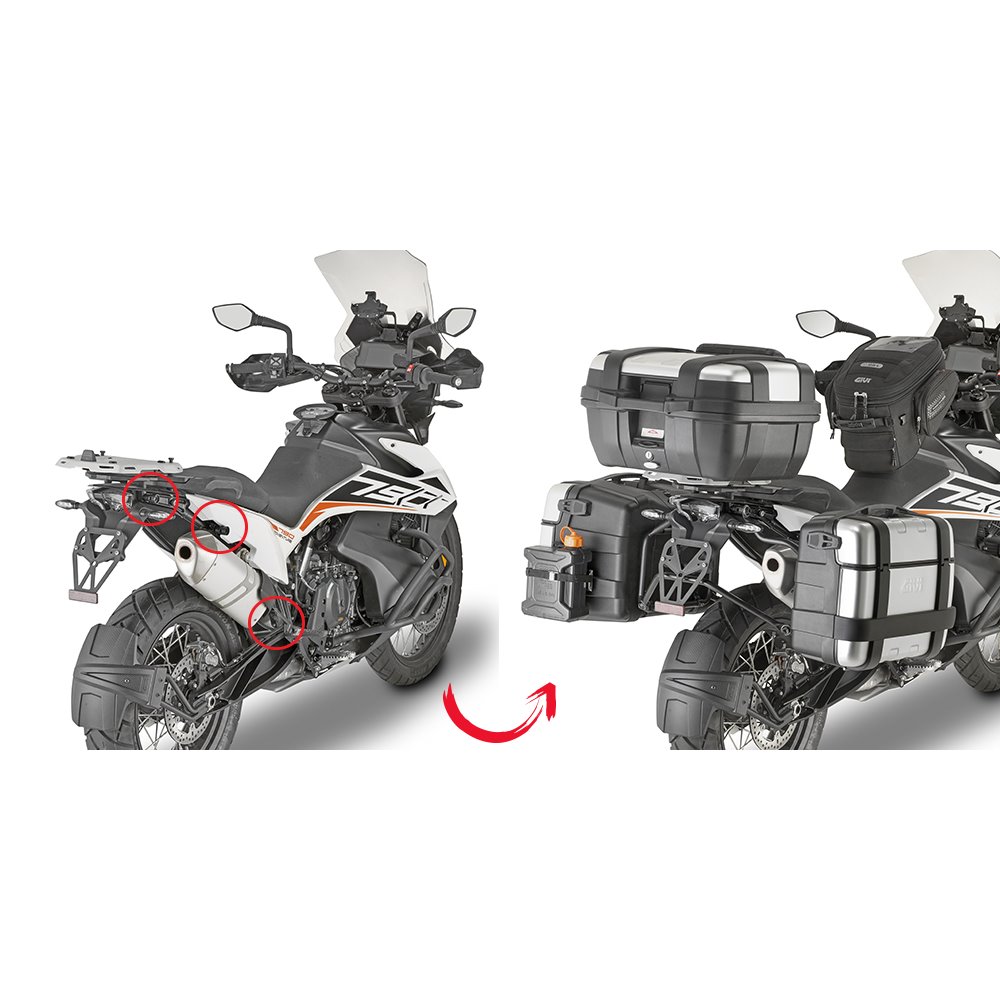 GIVI TUB.PANN.HOLDER KTM ADV 790