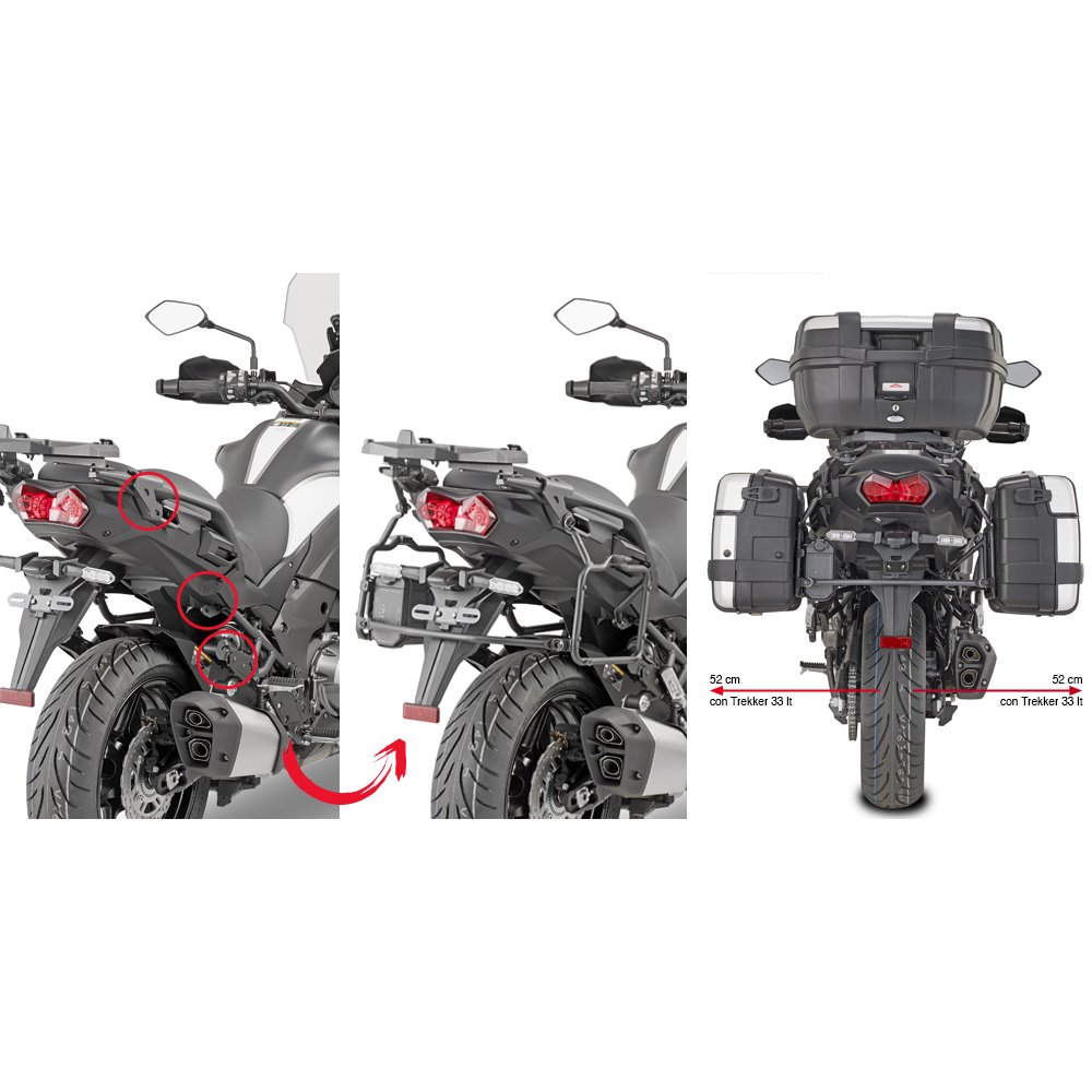 Givi Sidväskhållare Rapid release för MONOKEY® Versys 1000/1000 SE (19)