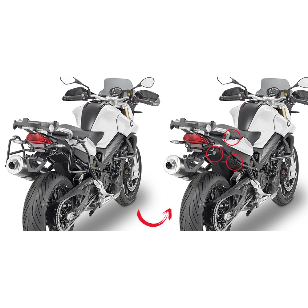 Givi Rapid release tubular  side-case holder for MONOKEY® BMW F800R 15