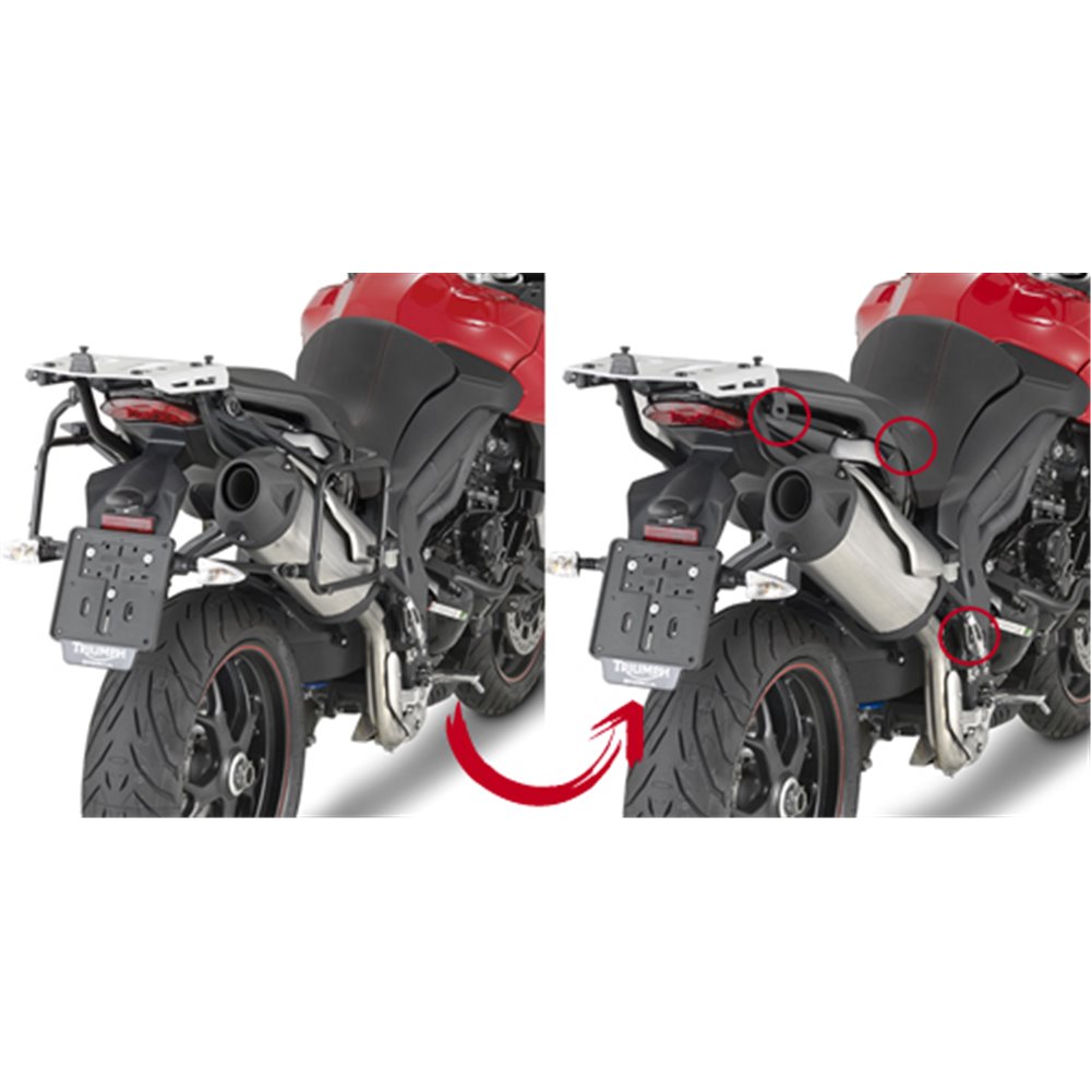 Givi Rapid release tub. side-case holder for MONOKEY® Tiger Sport 1050 (13-20)