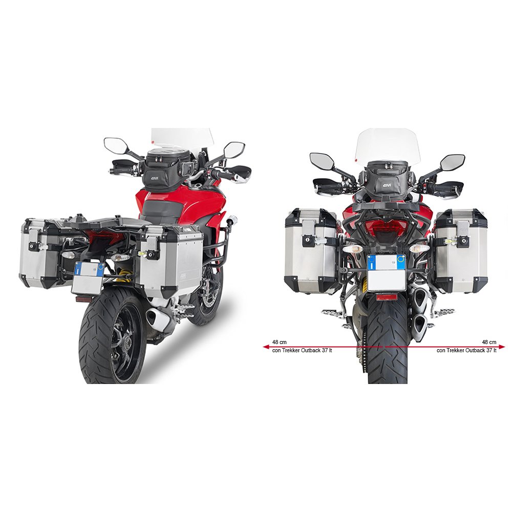 Givi Tubular pannier holder for CAM Trekker Outback Multistrada 1200 (15)