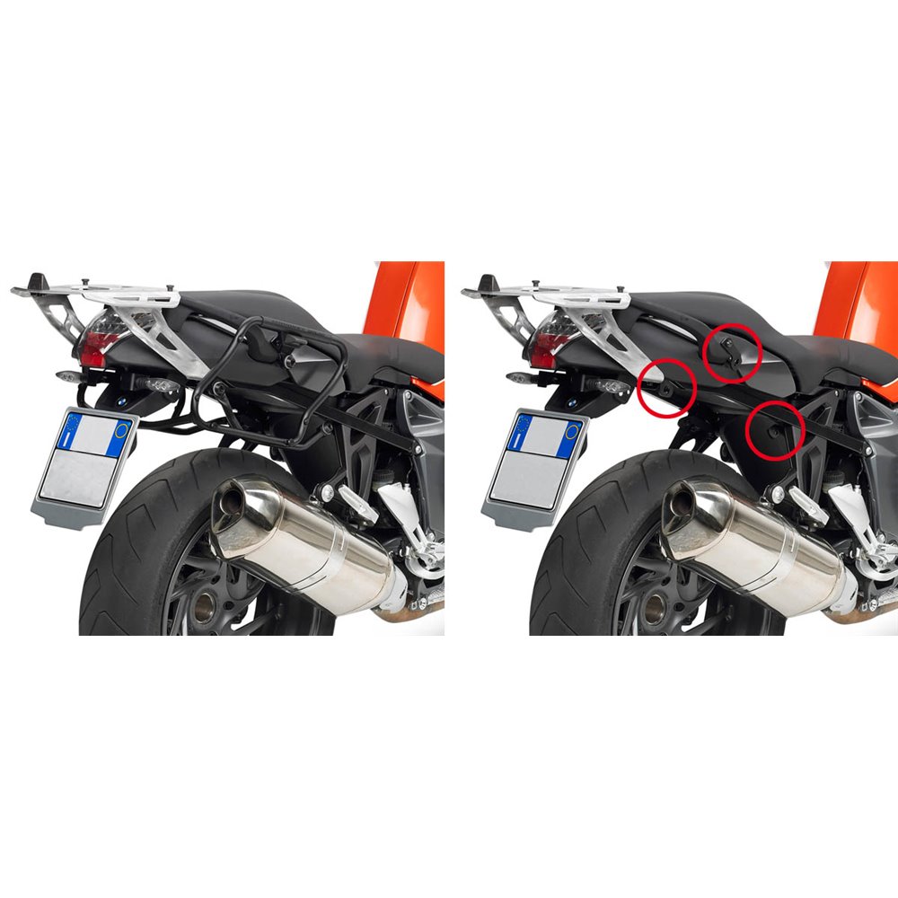 Givi Rapid release tubular side-case holder for MONOKEY®