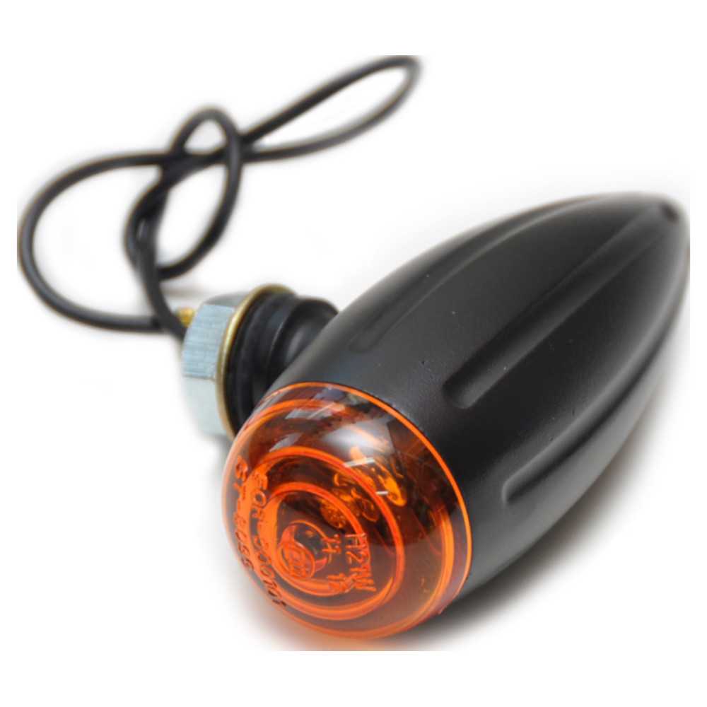 Hyper Blinkerspar Bullet Light Black e-appr.12V/5W M8 15mm lång gänga