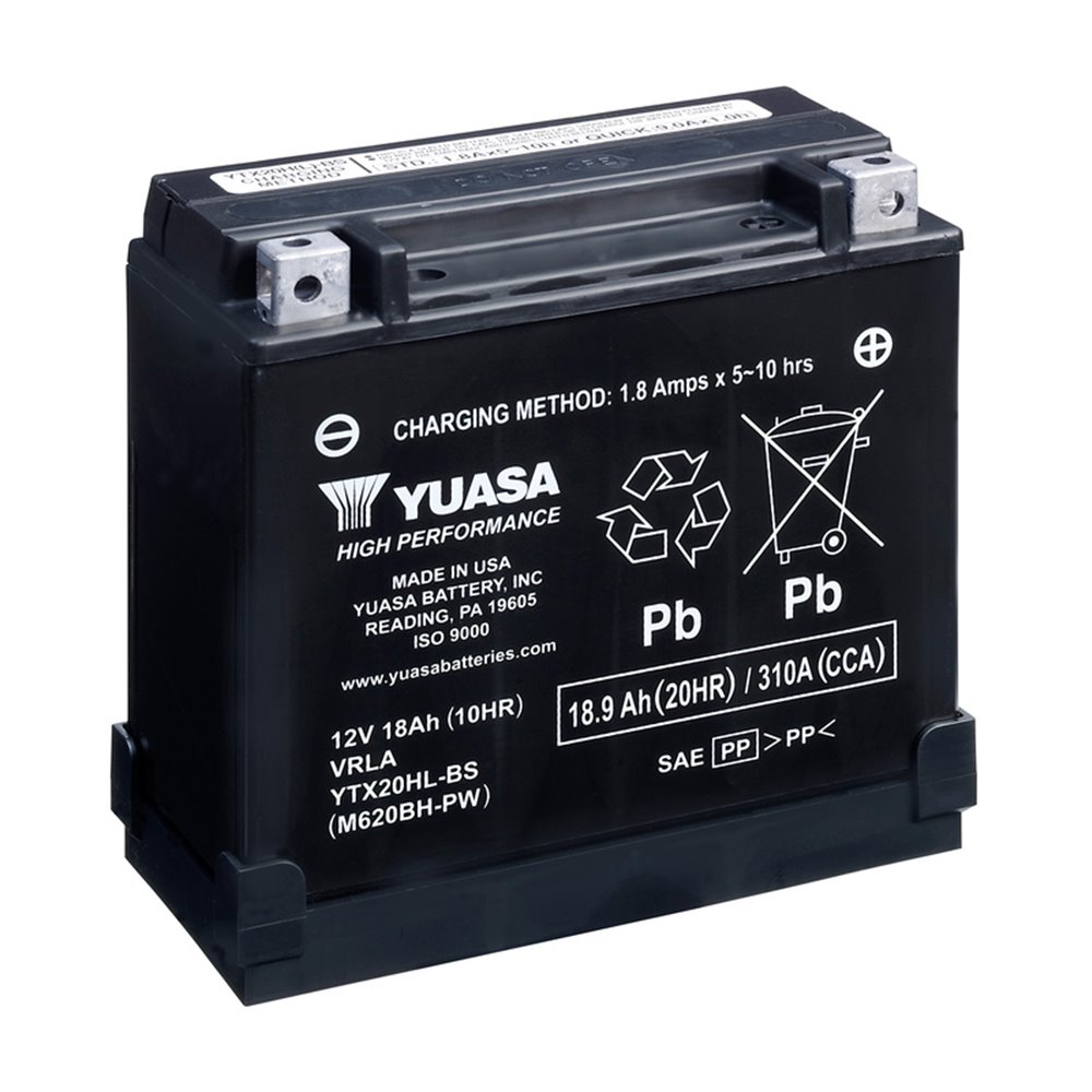 Yuasa Batteri YTX20HL-BS-PW (CP) Inkl syra