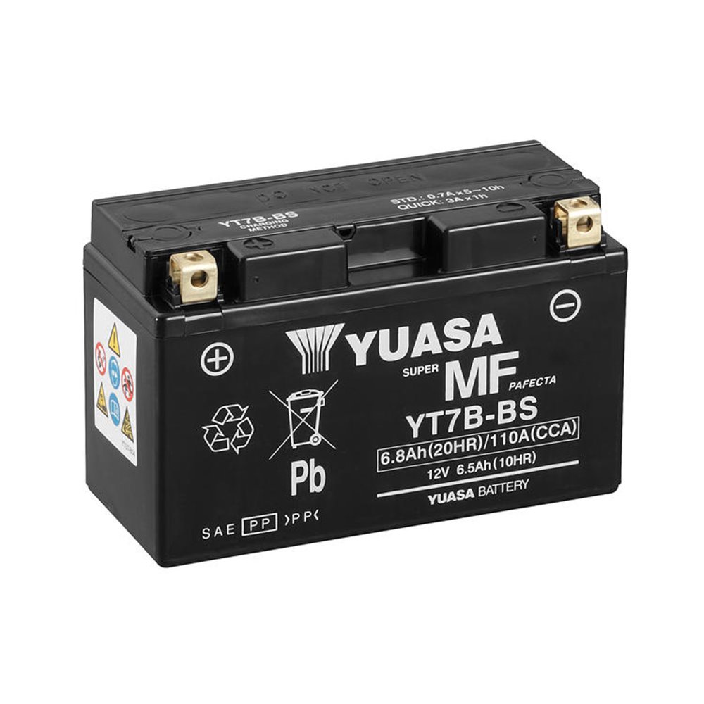 YUASA batteri YT7B-BS  (CP) Inkl syra