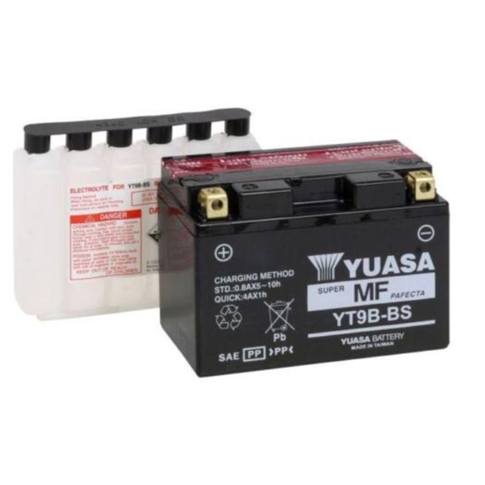 Yuasa Batteri,YT9B-BS (YT9B-4) (cp) inkl syrapack