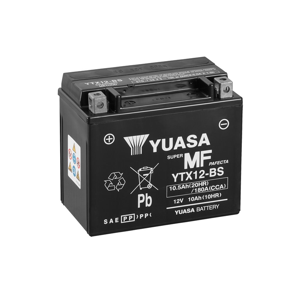 Yuasa Batteri YTX12(WC) fylld med syra