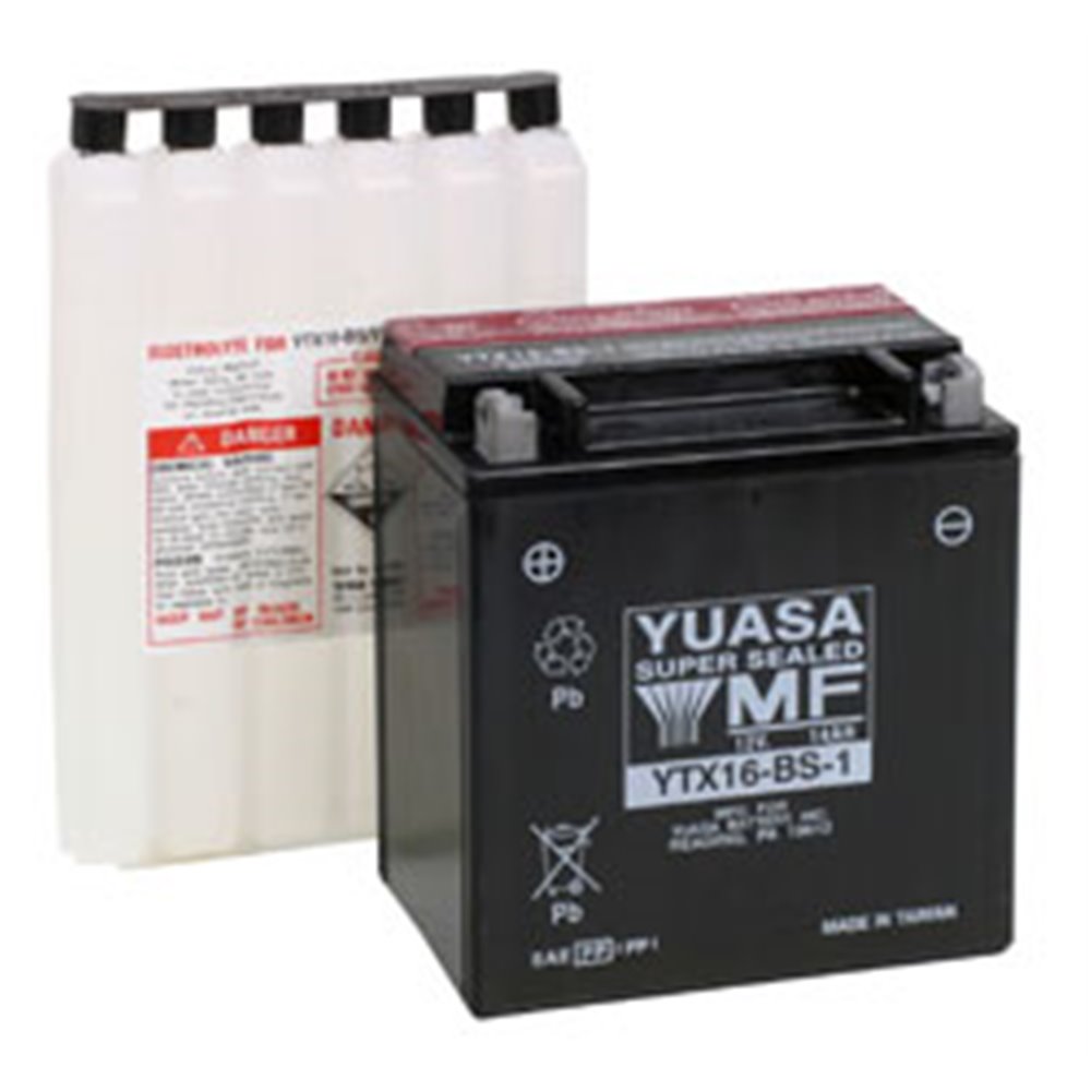 Yuasa Batteri YTX16-BS-1 (cp) inkl syrapack