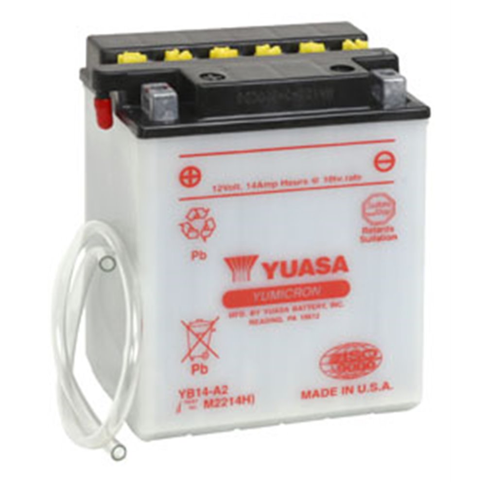 Yuasa Batteri YB14-A2 (cp) inkl syrapack