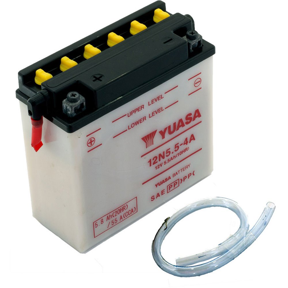 YUASA batteri 12N5.5-4A (DC)  Exkl syra