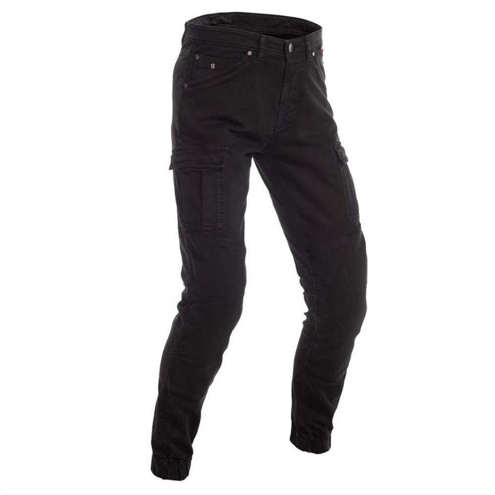 Richa Apache Mc Kevlarjeans Cargo Dam Svart Kort