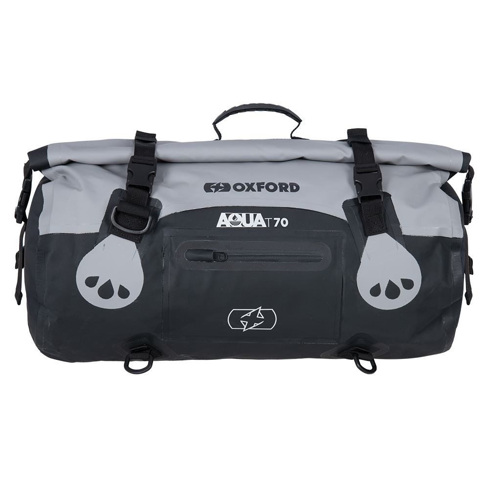 Oxford Aqua T-70 Roll Bag- Grey/Black