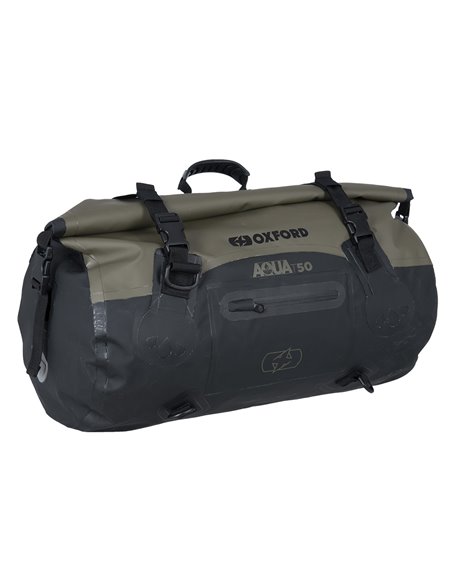 Oxford Aqua T-50 Roll Bag - Khaki/Black