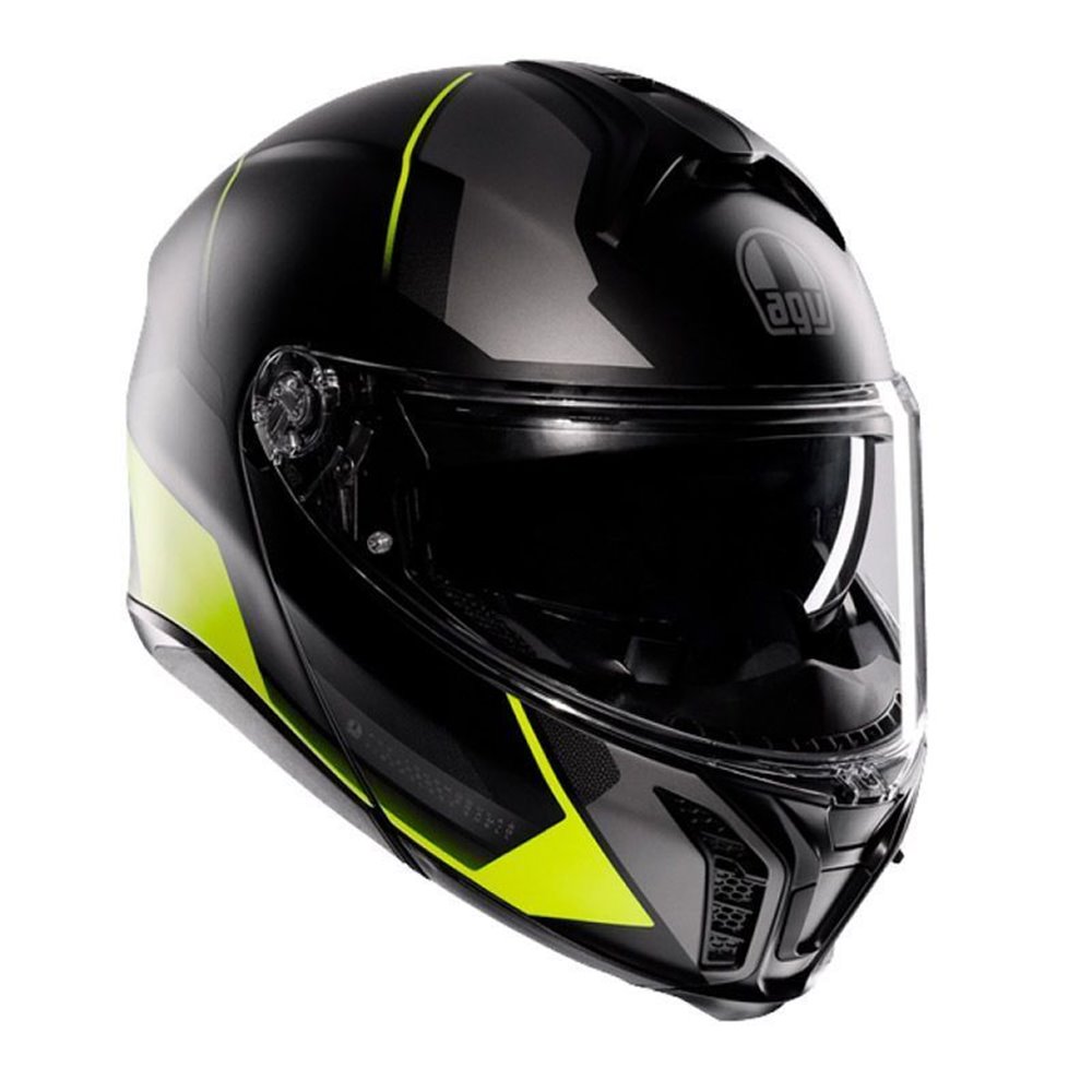 AGV Öppningsbar Mc Hjälm TOURMODULAR PERCEPTION BLACK/YELLOW