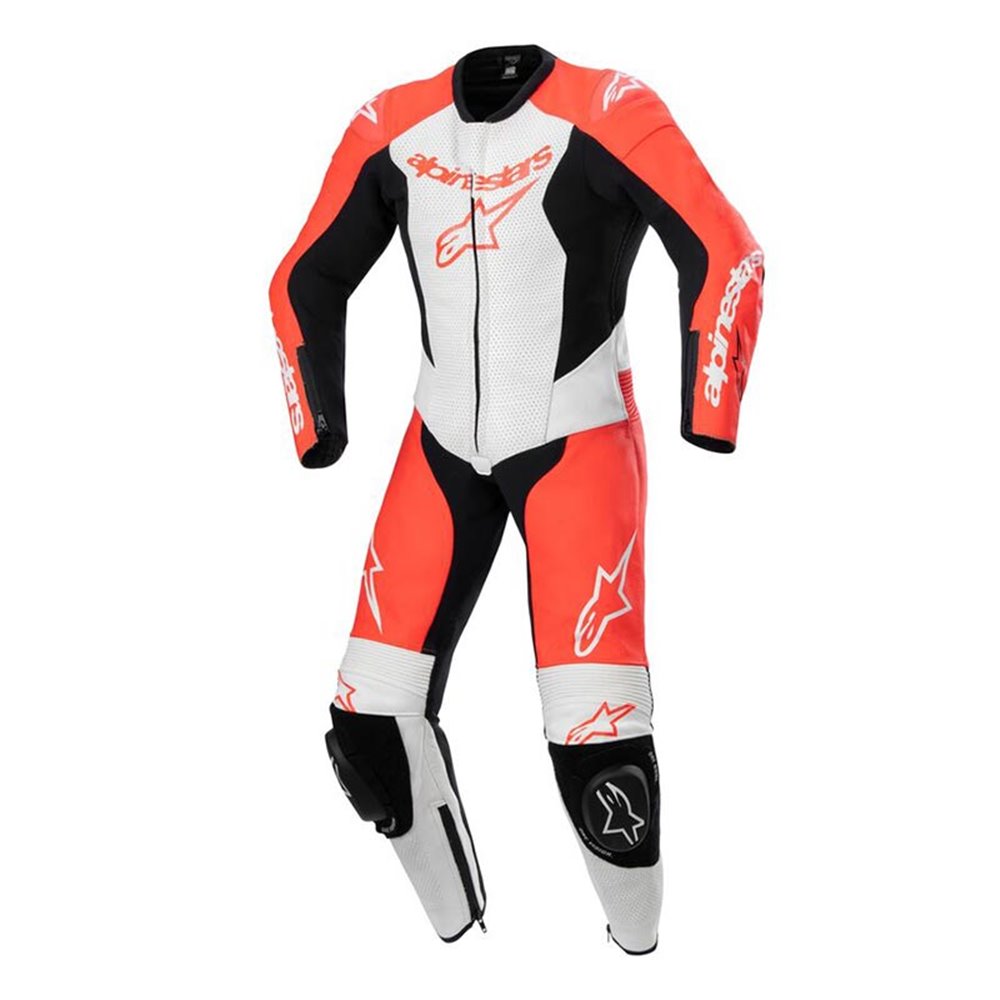 Alpinestars Skinnställ Junior 1PCS GP Plus Svart/Vit/Fluo Röd 130